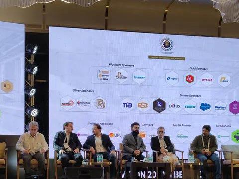 Panel discussion on stage at the Future of Milling conference in Goa